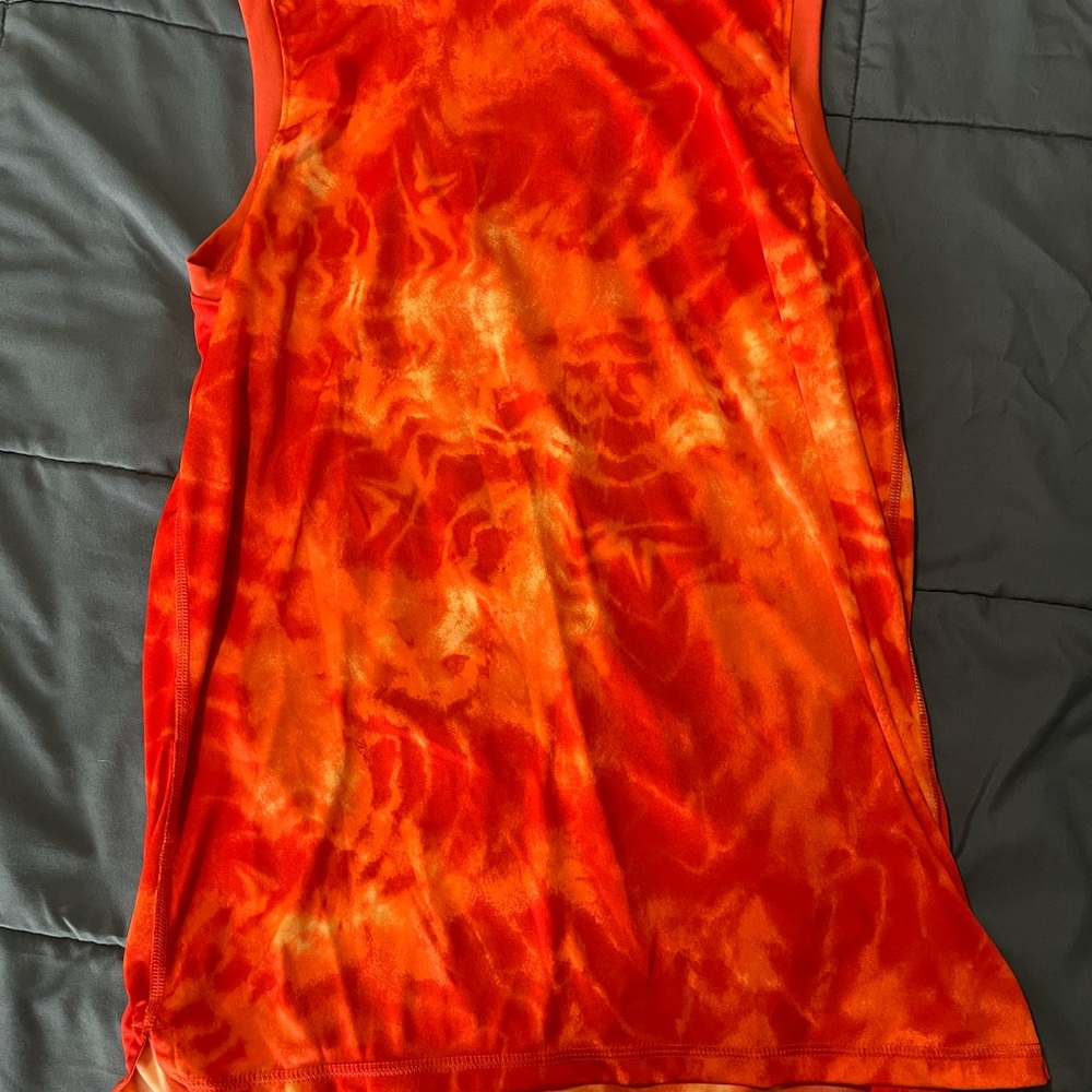 All in Motion Orange Tie-Dye Tank
